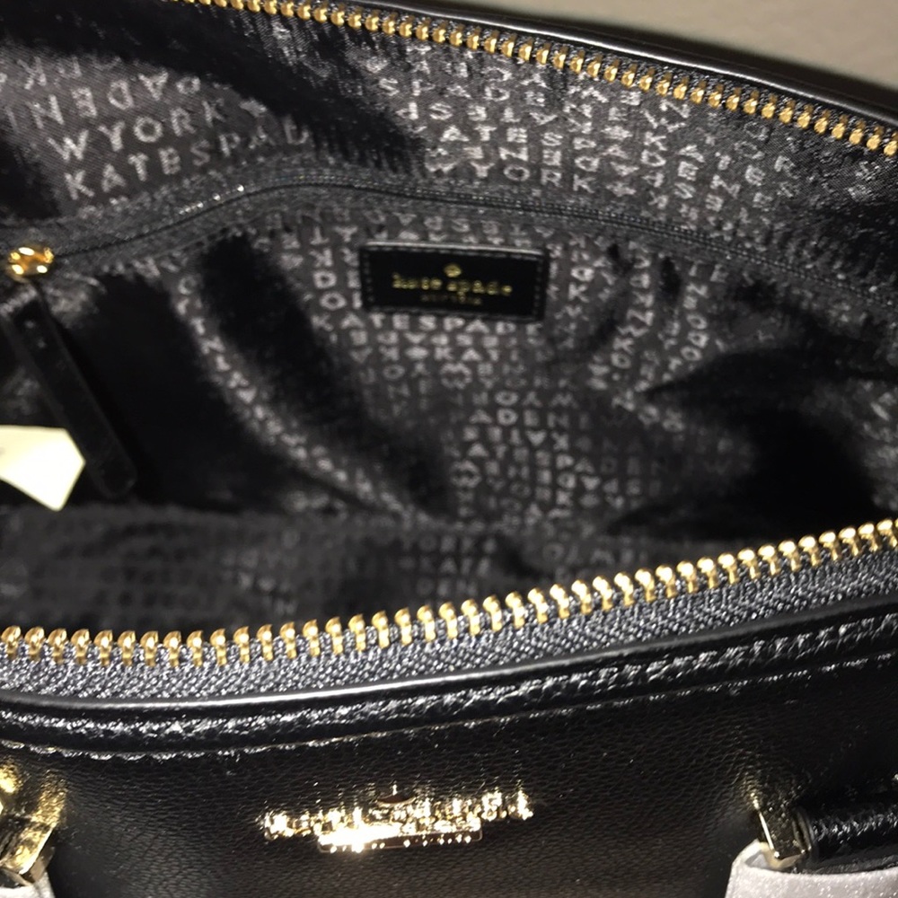 NWT Kate Spade ♠️ Black Satchel Handbag - Picture 12 of 16